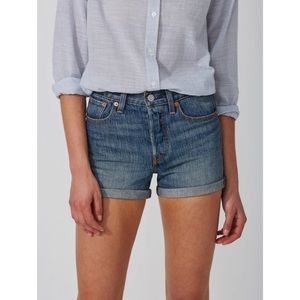 Levi's Wedgie Fit High-Rise Denim Jean Shorts